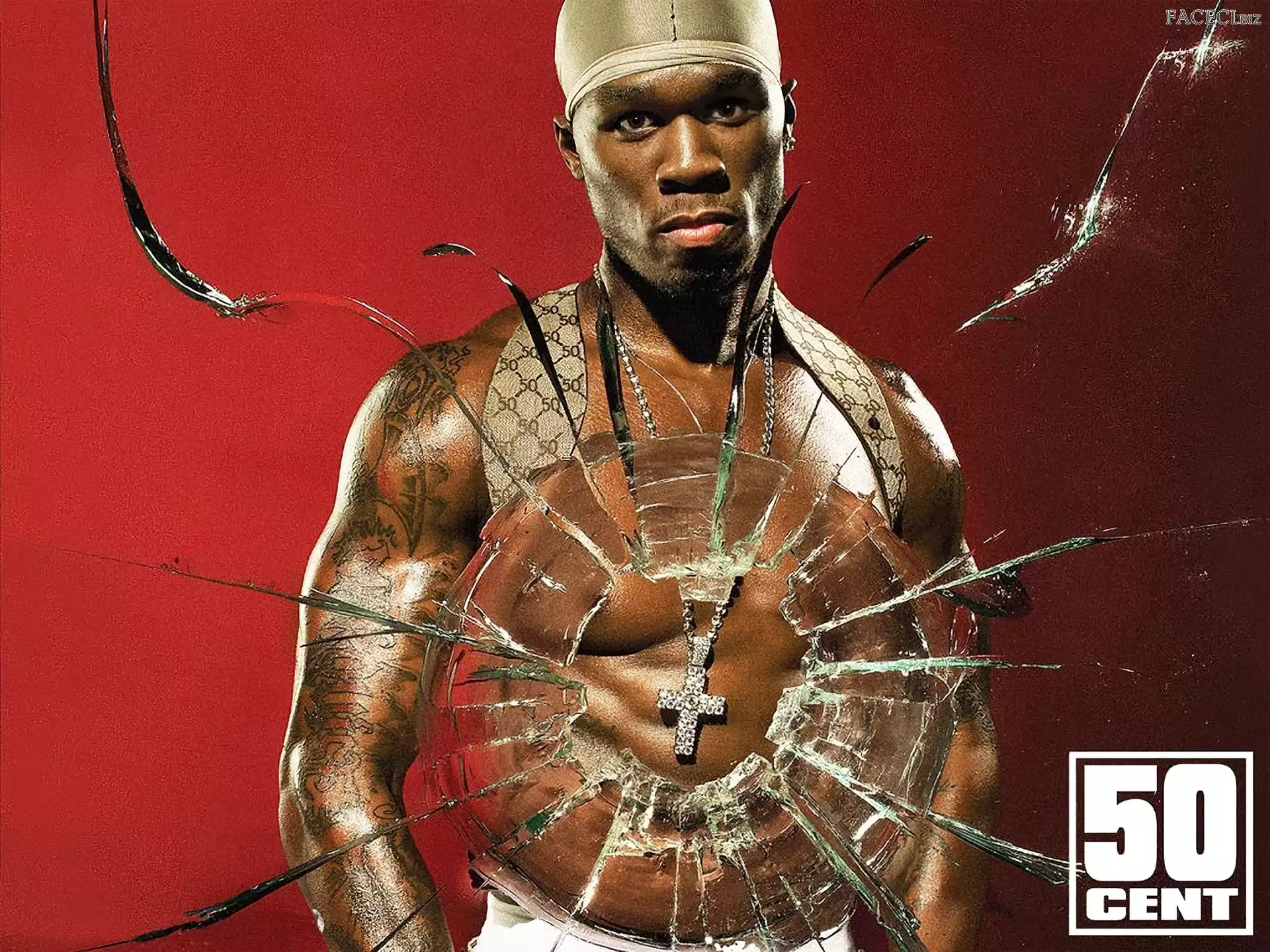 Szkło, 50 Cent, Stłuczone